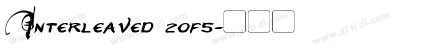 Interleaved 2of5字体转换